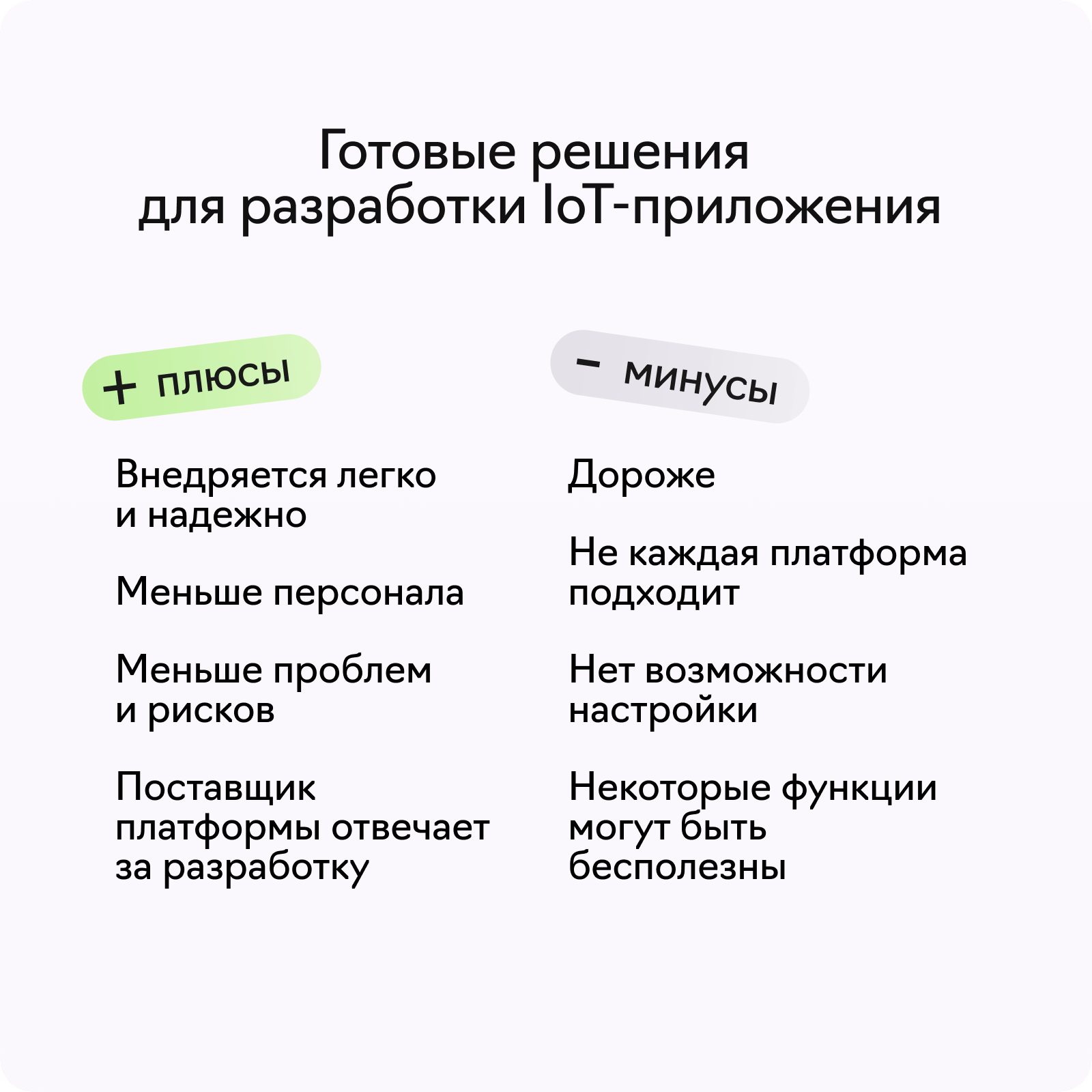 Готовые решения для разработки IoT-приложения Готовые решения для разработки IoT-приложения
